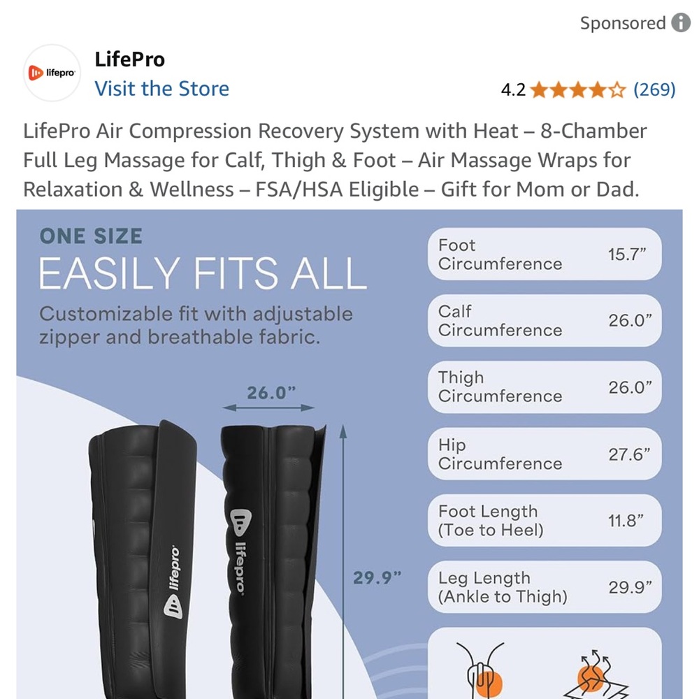 LifePro Air Compression Recovery - Picture 4 of 9